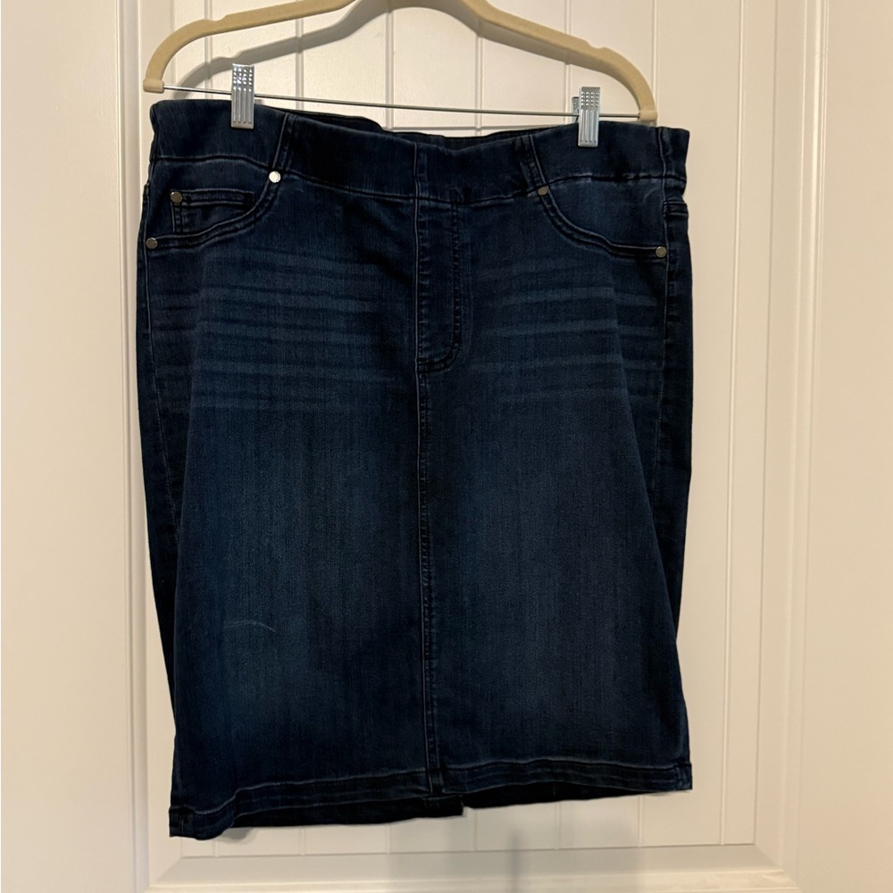 Liverpool Dark Blue Denim Skirt